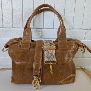 Satchel Savannah Medium Madray Sycamore Leather Tote Crossbody Handbag Purse